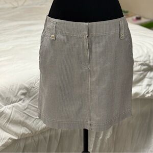 Ann Taylor LOFT Striped Mini Skirt – Size 6 | Classic Nautical Cotton